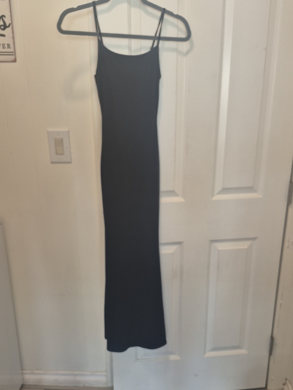 wild fable Black Spaghetti-Strap Maxi Dress